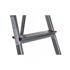 Scala Pieghevole a 4 Scalini Krause 000705 Argentato Alluminio