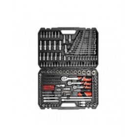 Valigetta Degli Attrezzi Yato YT-38841 Acciaio 216 Pezzi 1/4" 3/8" 1/2"