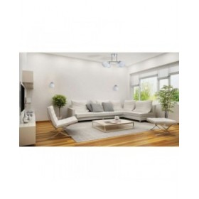 Lampadario Activejet AJE-IRMA 5P Bianco Nero Argentato Metallo 40 W 50,9 x 28 x 46 cm