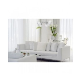 Lampadario Activejet AJE-IRMA 5P Bianco Nero Argentato Metallo 40 W 50,9 x 28 x 46 cm
