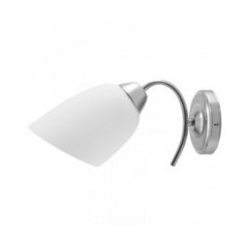 Applique da Parete Activejet NIKITA 1P Nikiel Bianco nichel Metallo Vetro 60 W 220-240 V 26 x 12 x 12,5 cm 30 x 12 x 15 cm (1 Pe