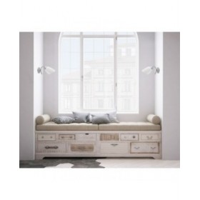 Applique da Parete Activejet NIKITA 1P Nikiel Bianco nichel Metallo Vetro 60 W 220-240 V 26 x 12 x 12,5 cm 30 x 12 x 15 cm (1 Pe