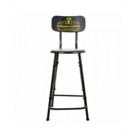 Sgabello Alexandra House Living Nero Ferro 40 x 100 x 46 cm