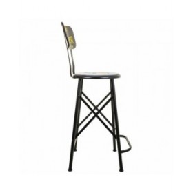 Sgabello Alexandra House Living Nero Ferro 40 x 100 x 46 cm