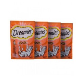 Spuntino per Cat Dreamies Variety 12 x 60 g Pollo Salmone Formaggio