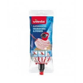 Mocio Vileda Microfibre And Power Rosso Microfibra (1 Unità)