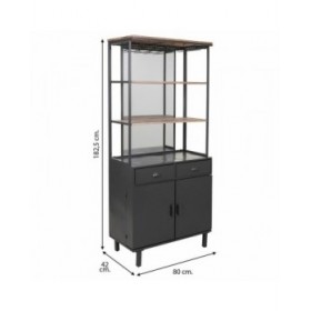 Stand Espositore Alexandra House Living Ferro Legno di abete ø 8 x 19 cm 42 x 182 x 80 cm