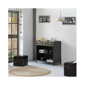 Credenza Alexandra House Living Grigio Ferro Legno di abete 40 x 79 x 80 cm