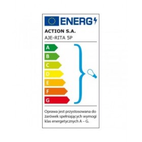 Lampadario Activejet Rita Metallo Vetro 40 W 230 V