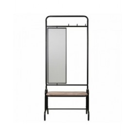 Ingresso Alexandra House Living Nero 45 x 181 x 77 cm