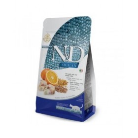Cibo per gatti Farmina N&D OCEAN Adulto Arancio Baccalà 1,5 Kg