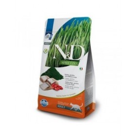 Cibo per gatti Farmina N&D Spirulina Herring Erba gatta Adulto 1,5 Kg