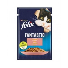 Cibo per gatti Purina Fantastic Salmone 85 g