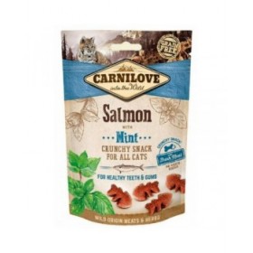 Spuntino per Cat Carnilove 50 g Leccornie Menta Salmone Pesce