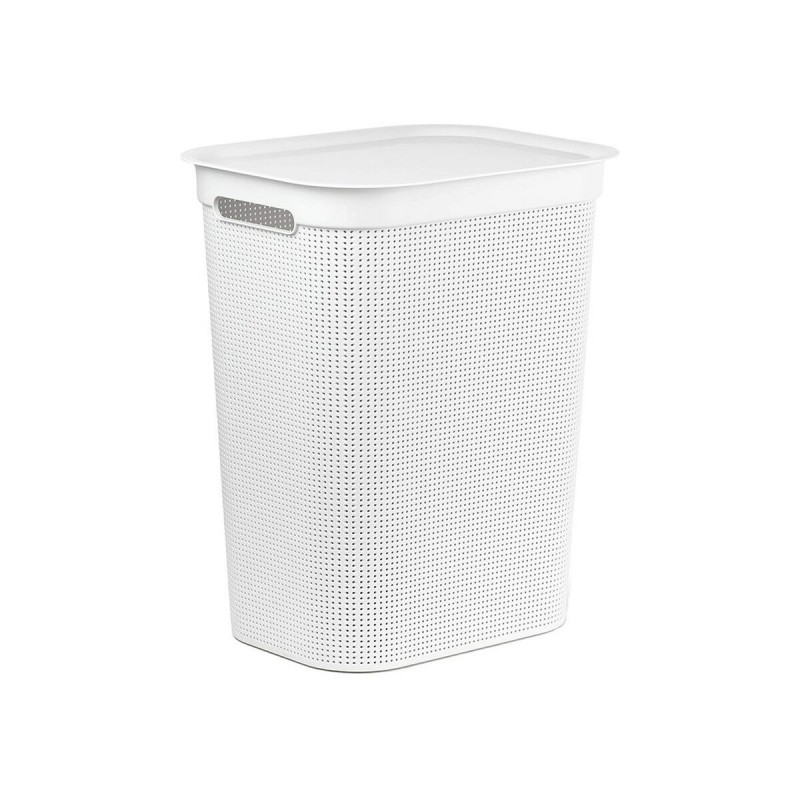 Cesto per i Panni Rotho Brisen Bianco 50 L Plastica