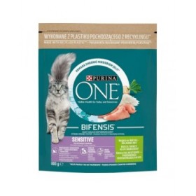 Cibo per gatti Purina One Bifensis Adult Sensitive Adulto Tacchino 800 g
