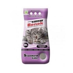 Sabbia per Gatti Super Benek Standard Grigio Lavanda 10 L