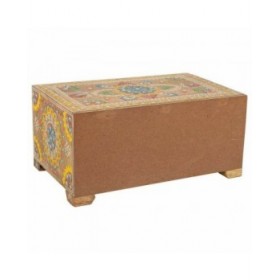 Scatola-Portagioie Alexandra House Living Multicolore Naturale Legno di mango Legno MDF 14 x 10 x 23 cm 2 cassetti