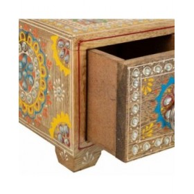 Scatola-Portagioie Alexandra House Living Multicolore Naturale Legno di mango Legno MDF 14 x 10 x 23 cm 2 cassetti