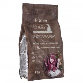 mangime Fitmin Purity dog Rice Anziano Carne di vitello Agnello 2 Kg