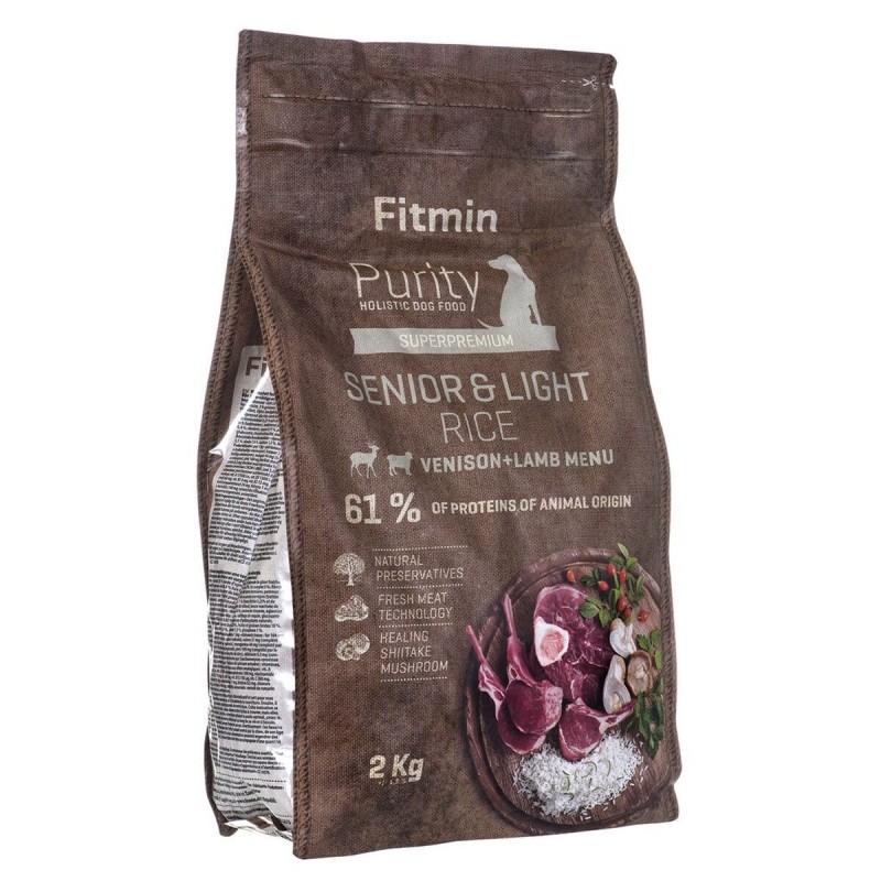 mangime Fitmin Purity dog Rice Anziano Carne di vitello Agnello 2 Kg