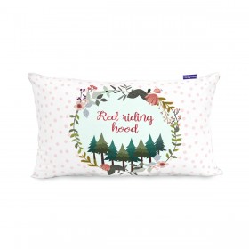 Fodera per cuscino HappyFriday Mr Fox Red Riding Hood Multicolore 50 x 30 cm