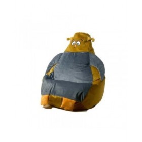 Puff GO GIFT Oro Grigio Velluto 130 x 90 cm