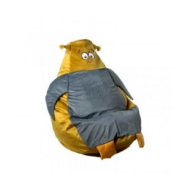 Puff GO GIFT Oro Grigio Velluto 130 x 90 cm