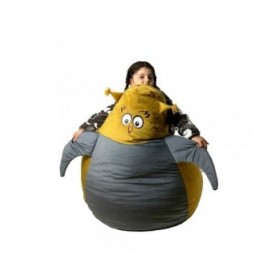 Puff GO GIFT Oro Grigio Velluto 130 x 90 cm