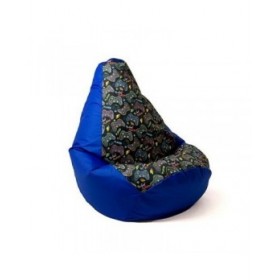 Puff GO GIFT Azzurro Oxford tejido antidesgarros 105 x 80 cm