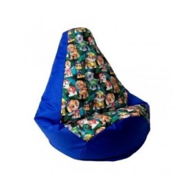 Puff GO GIFT Azzurro Oxford tejido antidesgarros PAW Patrol - La squadra dei cuccioli 130 x 90 cm