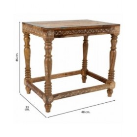 Tavolino da Caffè Alexandra House Living Multicolore Legno di mango 33 x 46 x 48 cm