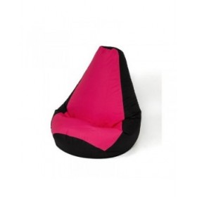 Puff GO GIFT Nero Rosa 105 x 80 cm Pera