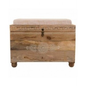 Panca Alexandra House Living Bianco Naturale Legno di mango Legno MDF 40 x 47 x 72 cm