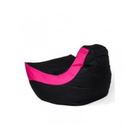 Puff GO GIFT Nero Rosa Oxford tejido antidesgarros 140 x 100 x 100 cm 140 x 100 cm