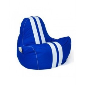 Puff GO GIFT Azzurro Bianco Oxford tejido antidesgarros 140 x 100 x 100 cm 140 x 100 cm