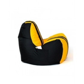 Puff GO GIFT Giallo Nero Oxford tejido antidesgarros 140 x 100 x 100 cm 140 x 100 cm