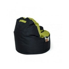 Puff GO GIFT Nero Oliva Oxford tejido antidesgarros 120 x 80 x 80 cm