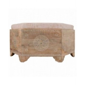 Panca Alexandra House Living Bianco Naturale Legno di mango Legno MDF 60 x 29 x 70 cm