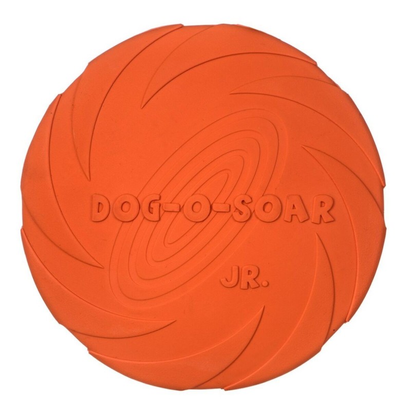 Frisbee Trixie   Azzurro Arancio Gomma Caucciù