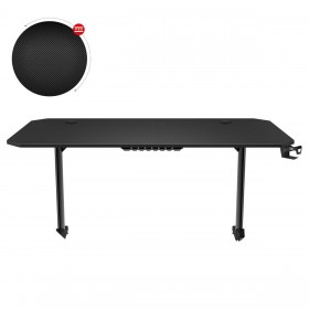 Scrivania Gaming Huzaro HZ-Hero 4.7 Nero Legno MDF 160 x 75 cm