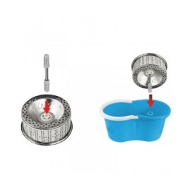Mop with Bucket Esperanza EHS006 Azzurro Bianco Microfibra