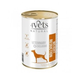 Cibo umido 4VETS Natural Weight Reduction Tacchino 400 g