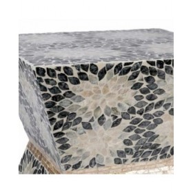 Sgabello Alexandra House Living Azzurro Legno MDF 45 x 48 x 46 cm