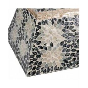 Sgabello Alexandra House Living Azzurro Legno MDF 45 x 48 x 46 cm