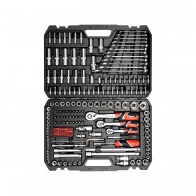Valigetta Degli Attrezzi Yato YT-38841 Acciaio 216 Pezzi 1/4" 3/8" 1/2"