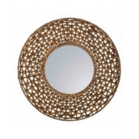Specchio da parete Alexandra House Living Marrone 3 x 61 x 61 cm Cerchi