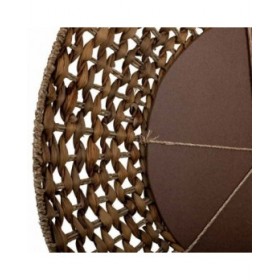 Specchio da parete Alexandra House Living Marrone 3 x 61 x 61 cm Cerchi
