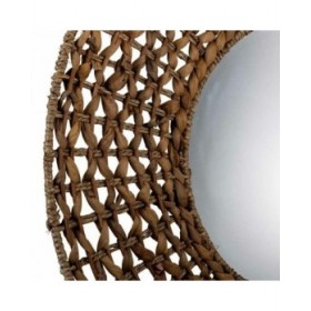 Specchio da parete Alexandra House Living Marrone 3 x 61 x 61 cm Cerchi