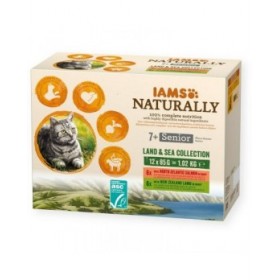 Cibo per gatti Eukanuba Naturally Senior Pesce 12 x 85 g